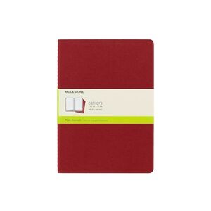 MOLESKINE SOFT COVER CAHIER PLAIN JOURNAL (CRANBERRY RED)
